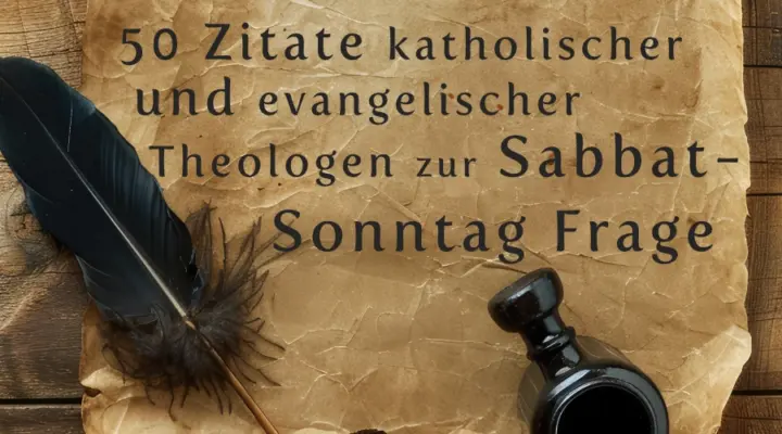 50 Zitate katholischer und evangelischer Theologen zur Sabbat-Sonntag Frage