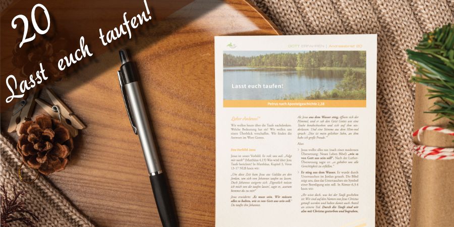 Andreasbrief 20 - Lasst euch taufen!