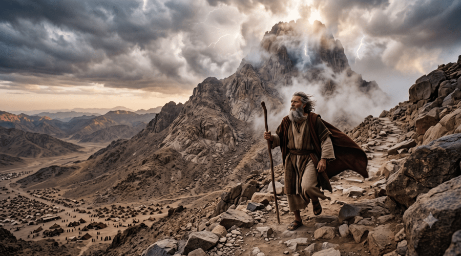 Moses Aufstieg Auf Sinai